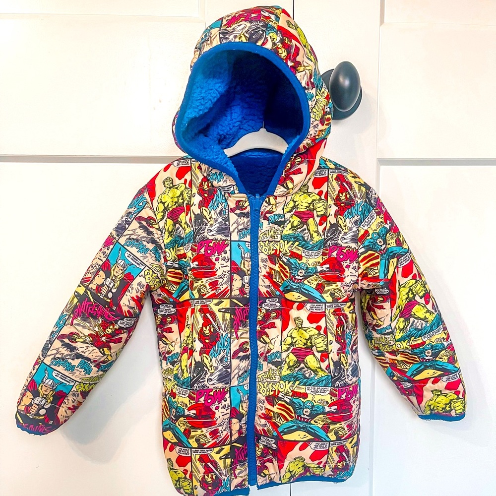 Marvel Avengers reversible comic jacket